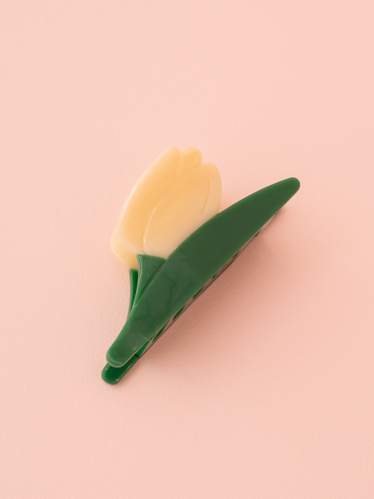 Barrette tulipe - Crème