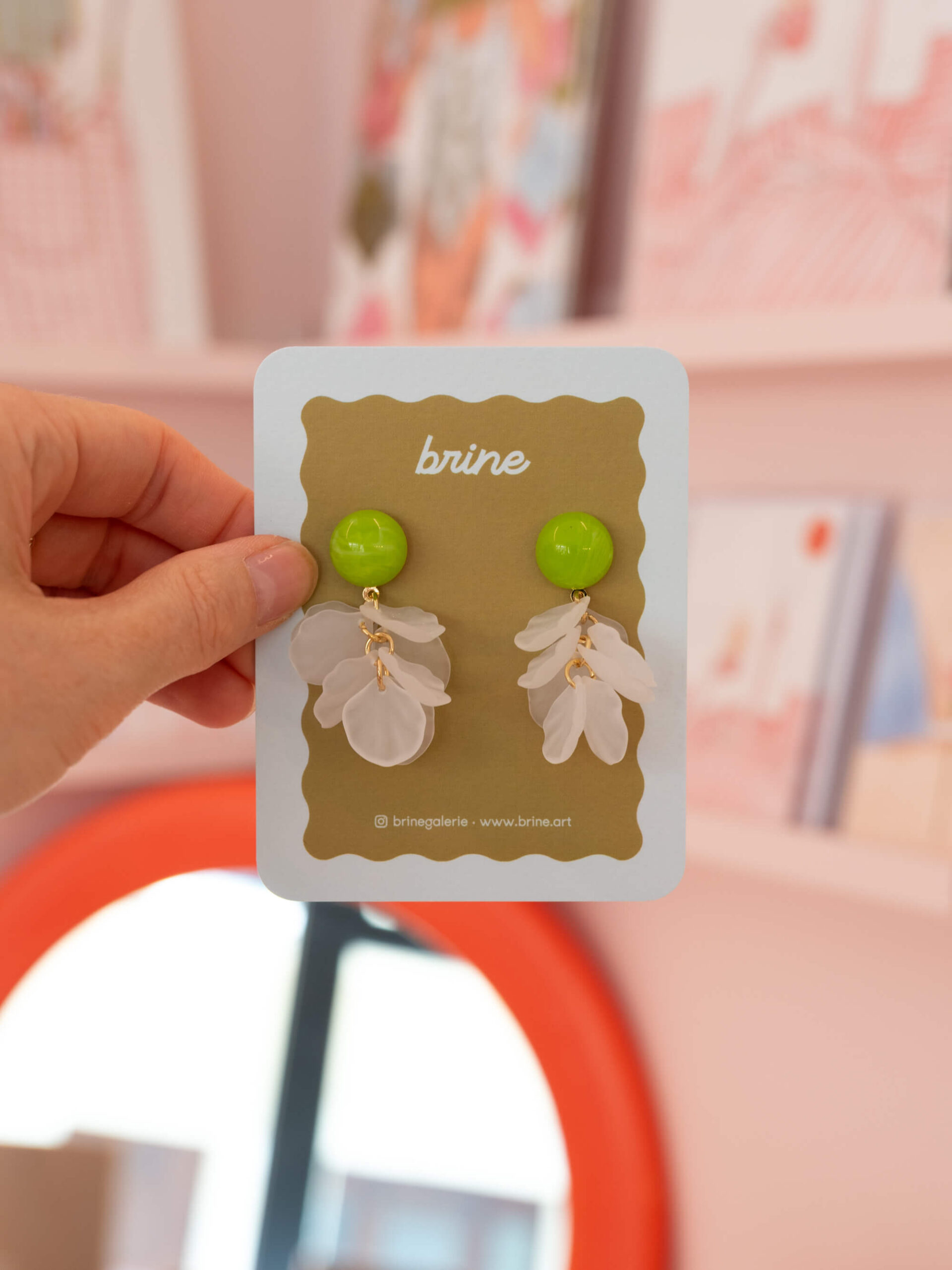 Boucles d'oreilles - Pétales de glace