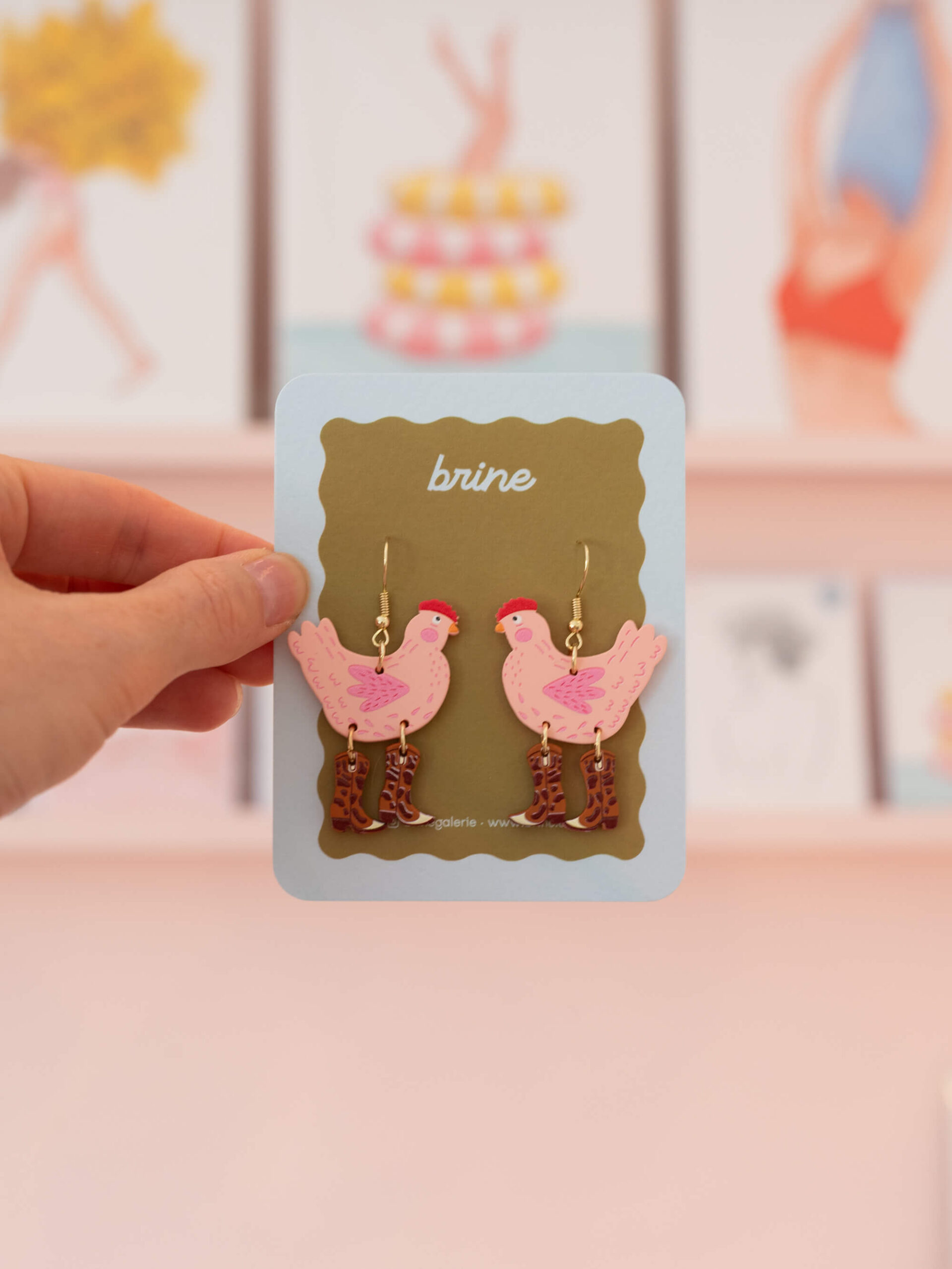 Boucles d'oreilles - Rodéo poulette