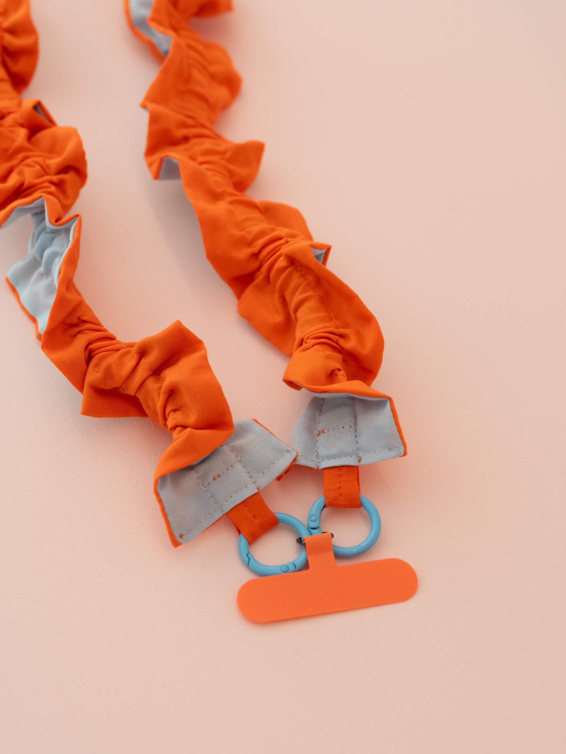 Cordon tel - Orange/Bleu