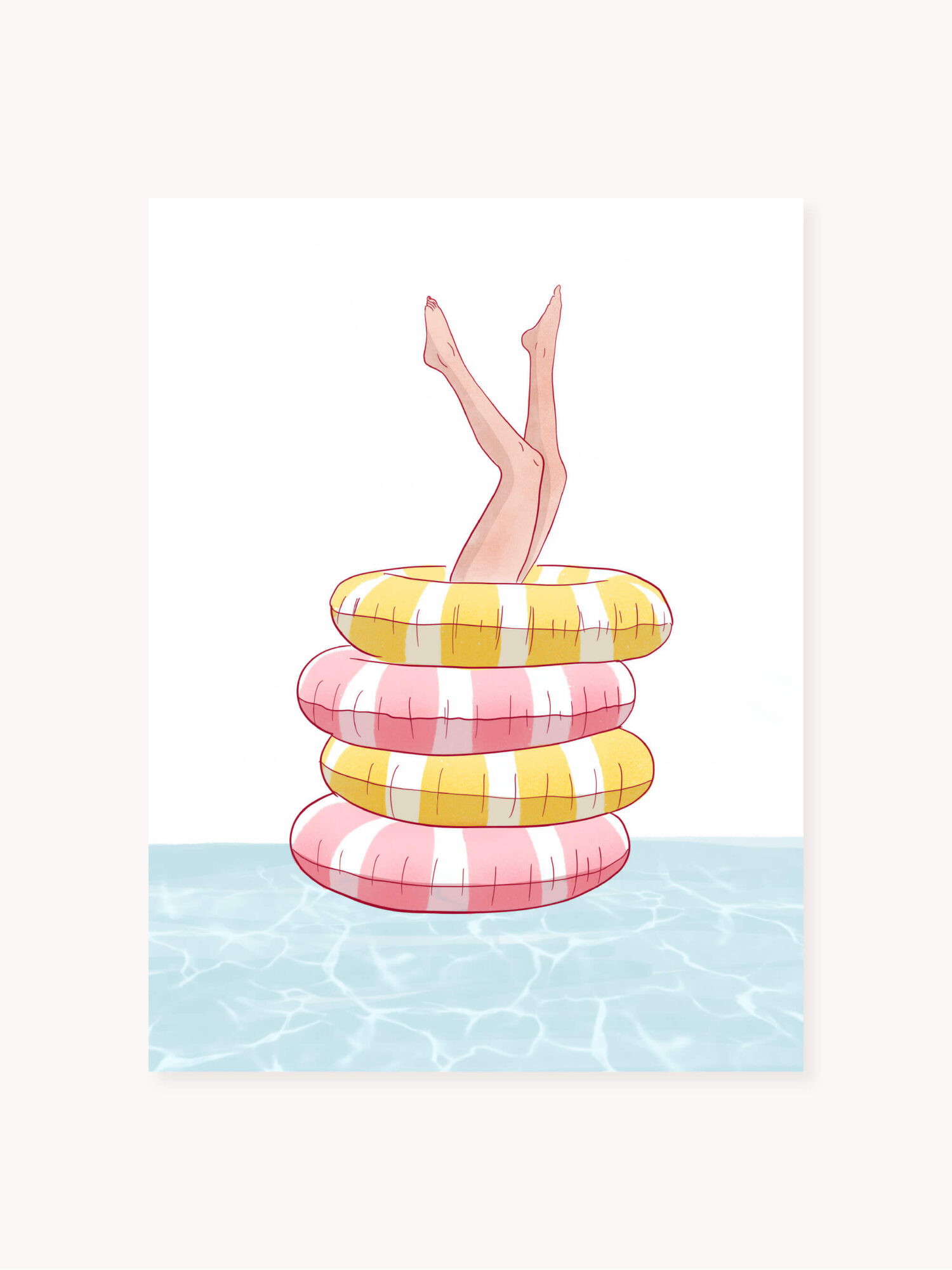 Affiche - Diving into summer
