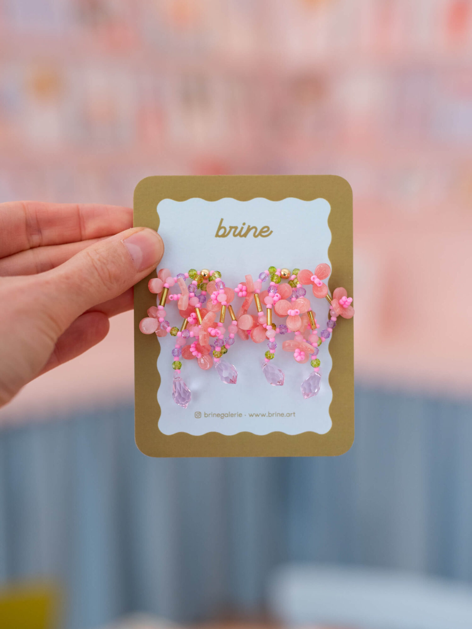 Boucles d'oreilles - Jardin perlé