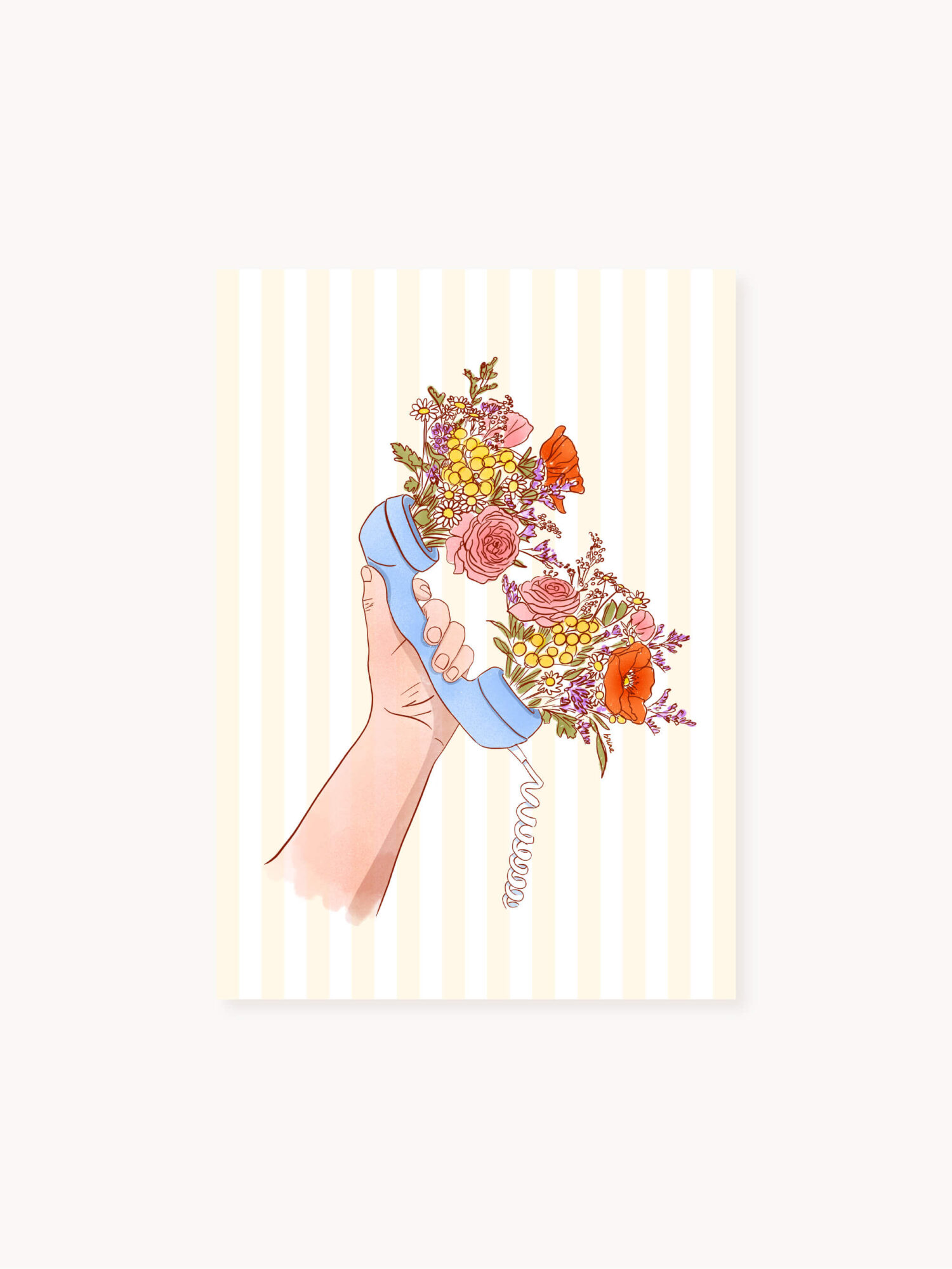 Affiche - Phone flowers