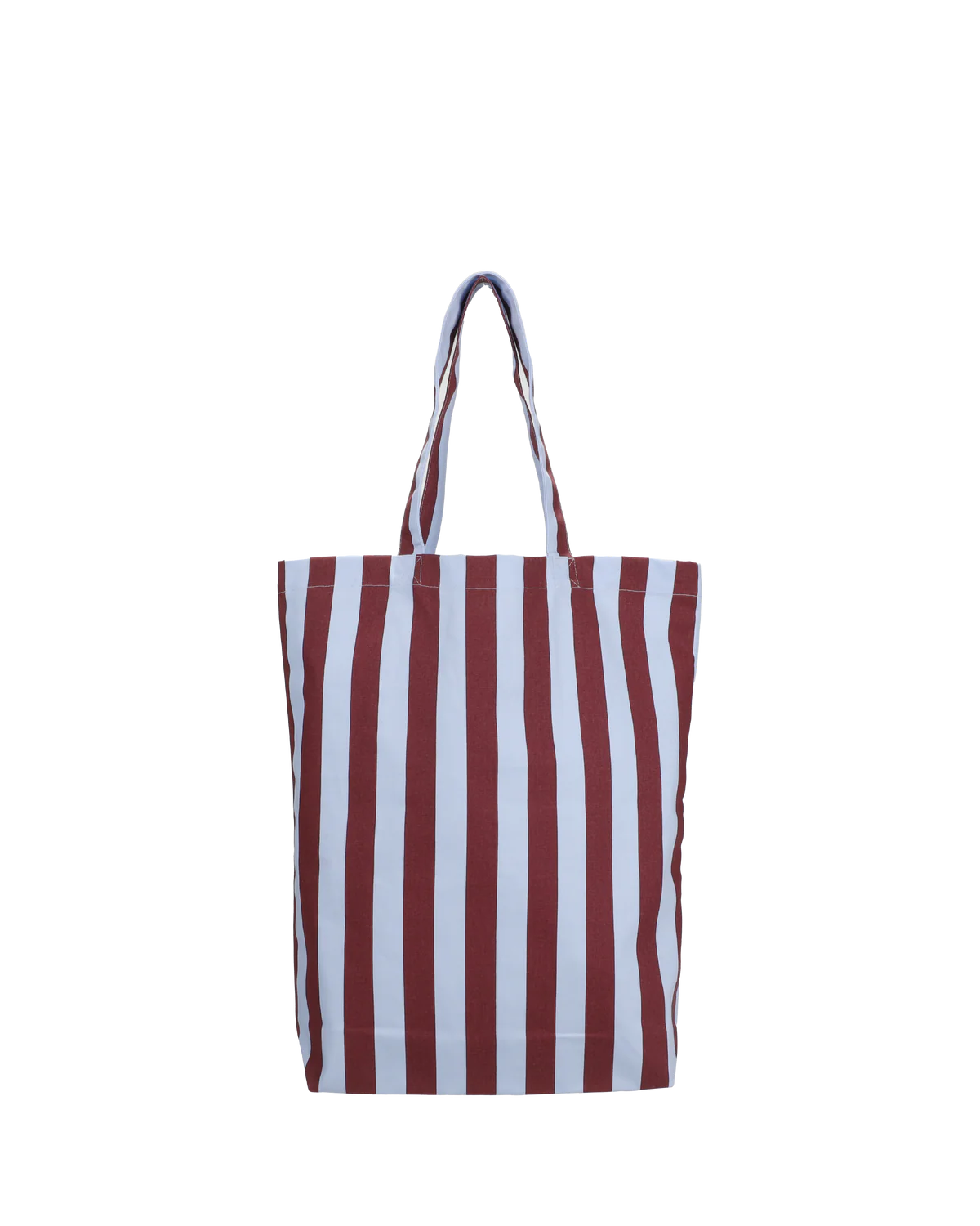 Totebag rayure bordeaux/bleu