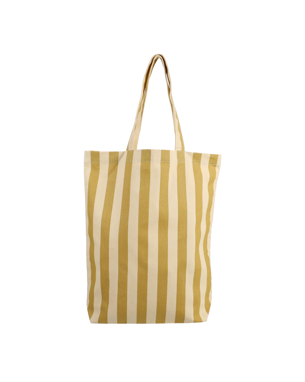 Totebag rayure vert/beige