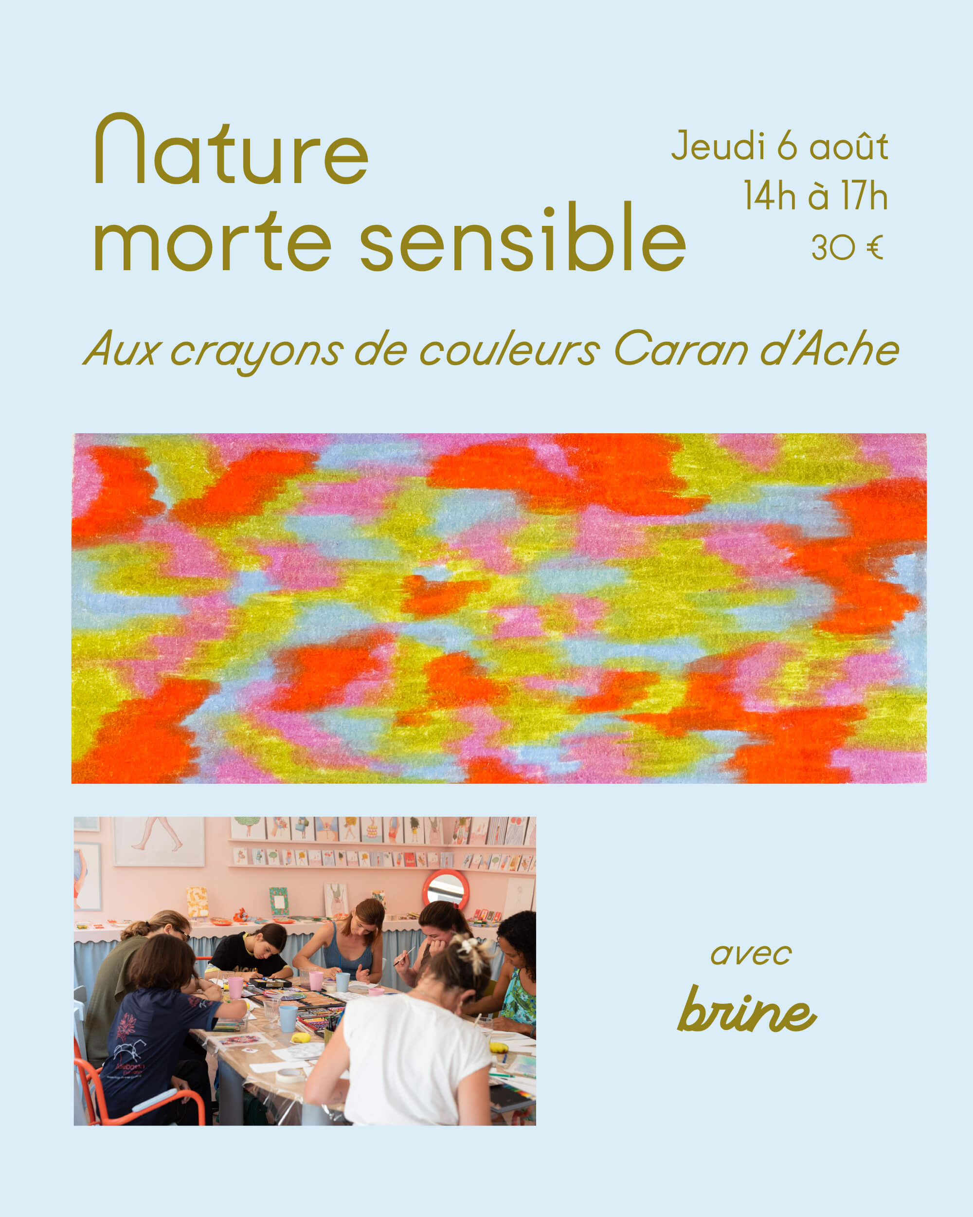 Nature morte aux crayons de couleurs