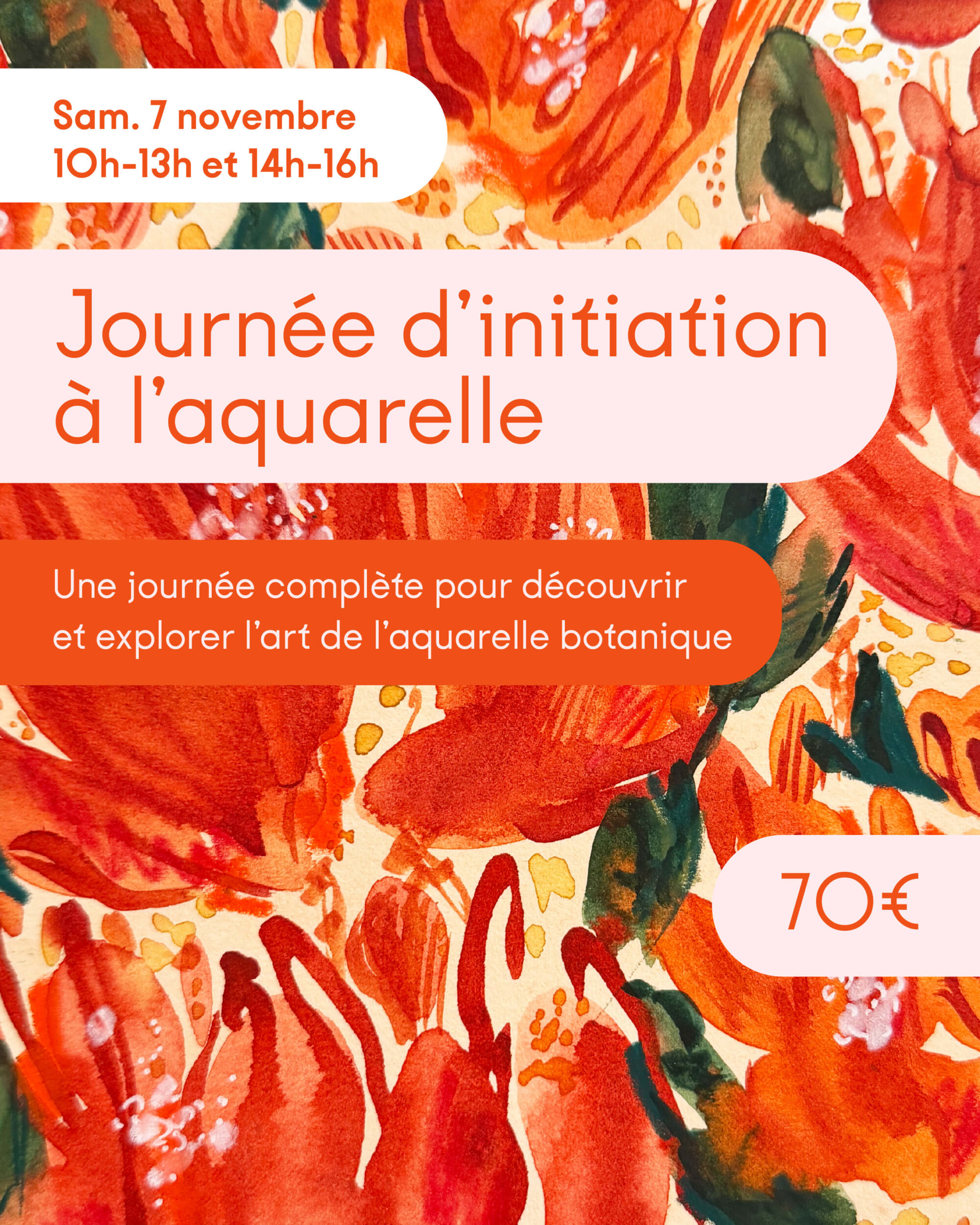 Journée d’initiation à l’aquarelle - Fleurs et botanique